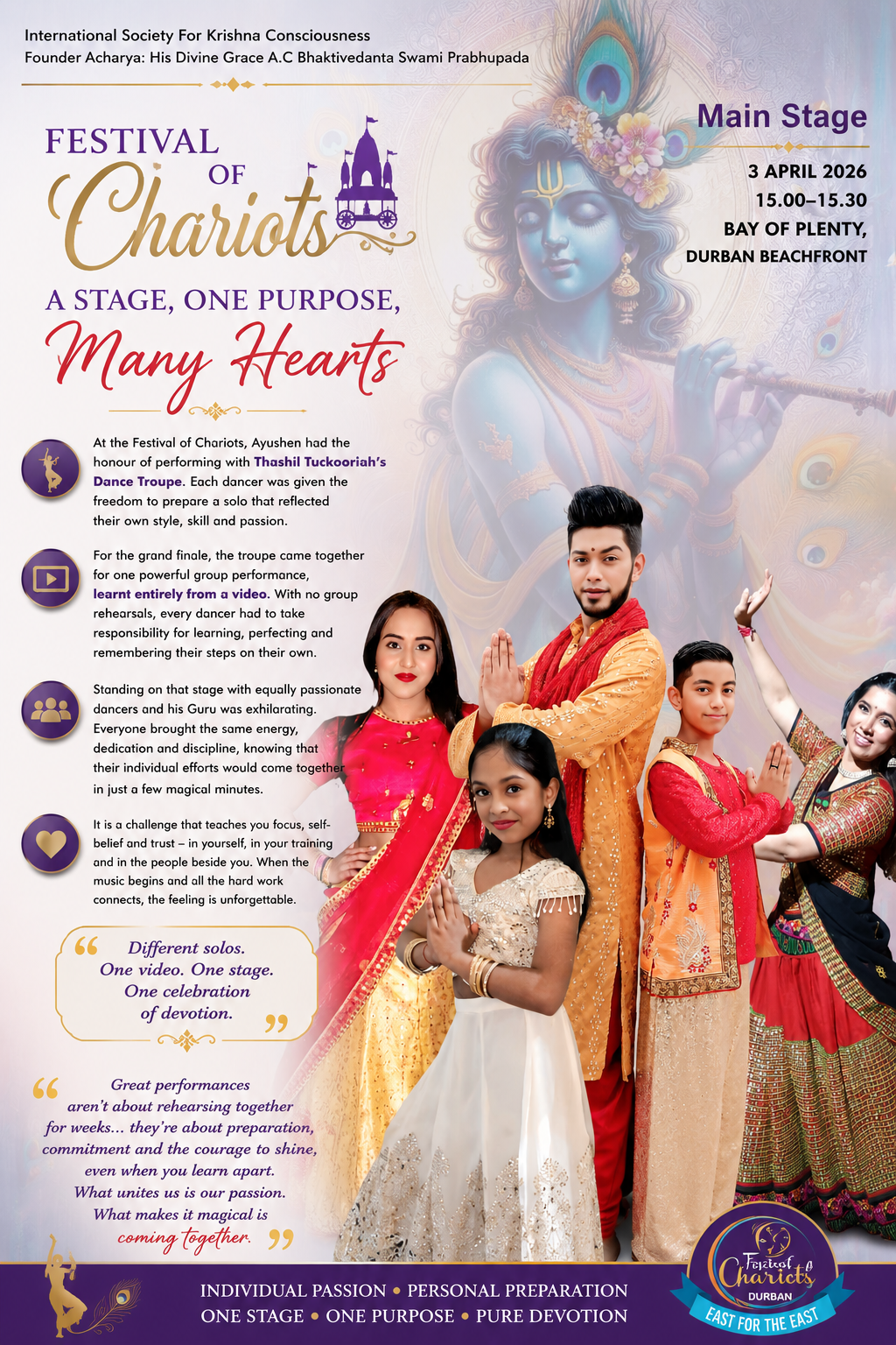 Ayushen performing through culture and dance
